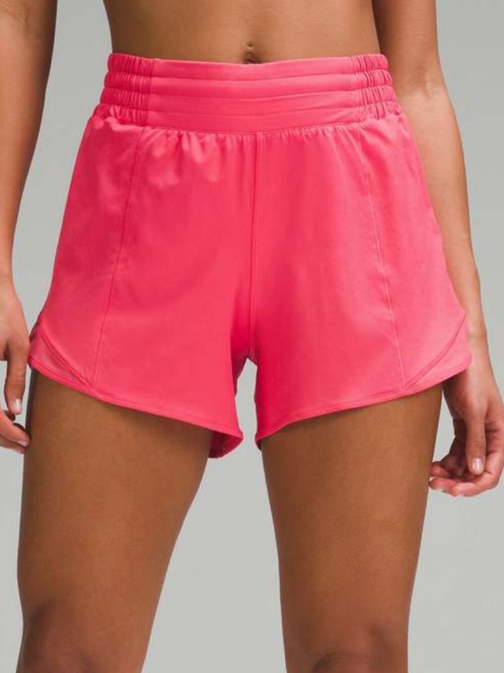 Lululemon Hotty Hot High-Rise Lined Short 4" - 14 Glazed Pink